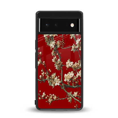 Scarlet Petals back phone cover | glass case for google pixel 6