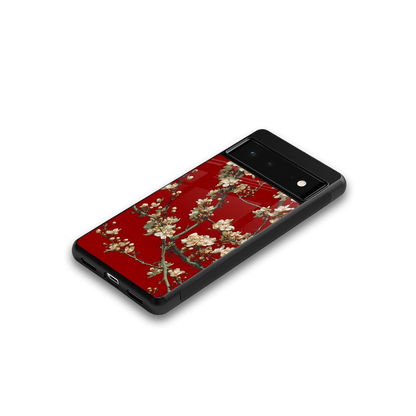 Scarlet Petals google pixel 6a mobile cover | shockproof glass phone case