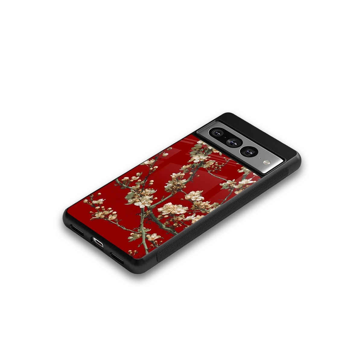 Scarlet Petals google pixel 7 pro mobile cover | shockproof glass phone case