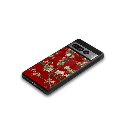 Scarlet Petals google pixel 7 pro mobile cover | shockproof glass phone case
