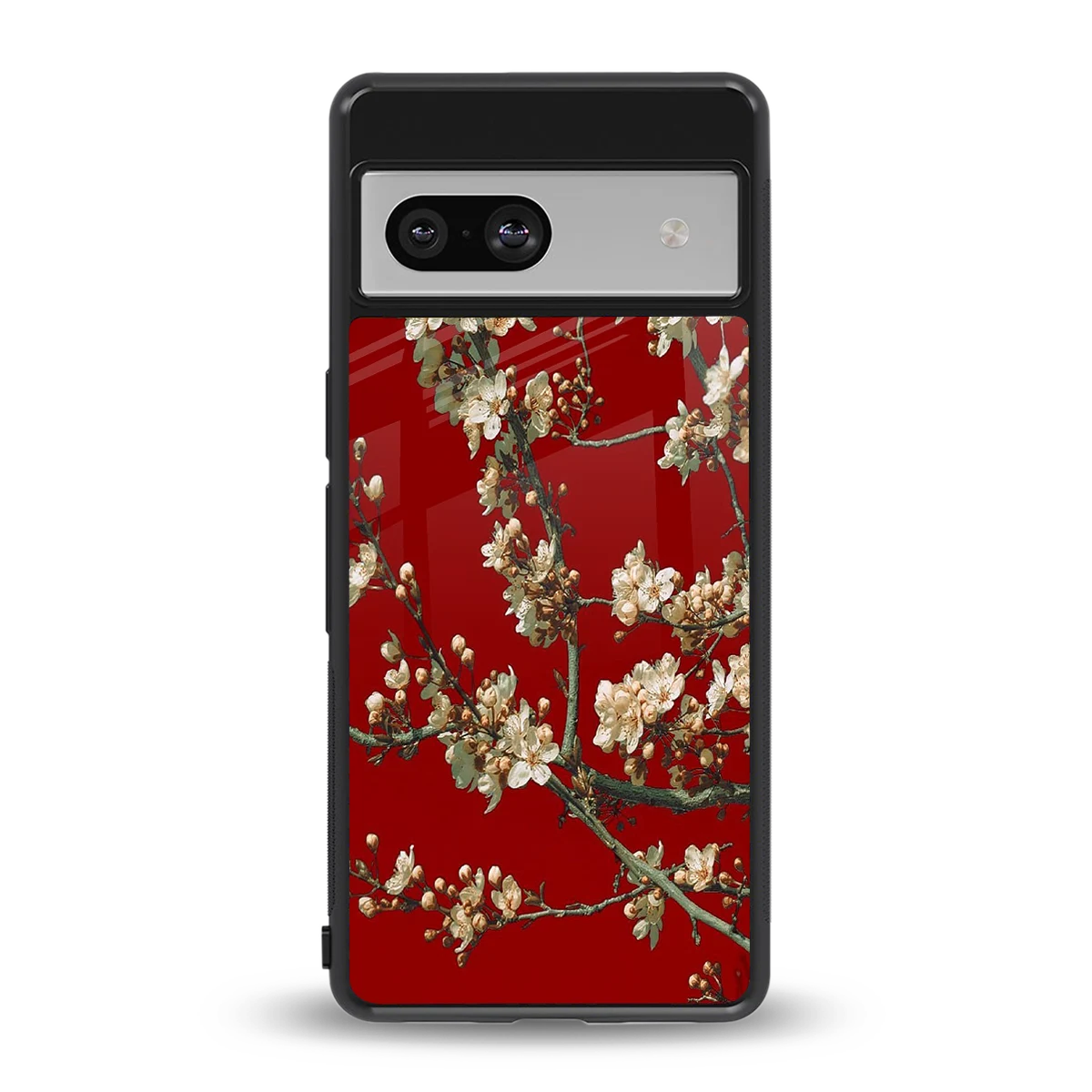 Scarlet Petals back phone cover | glass case for google pixel 7