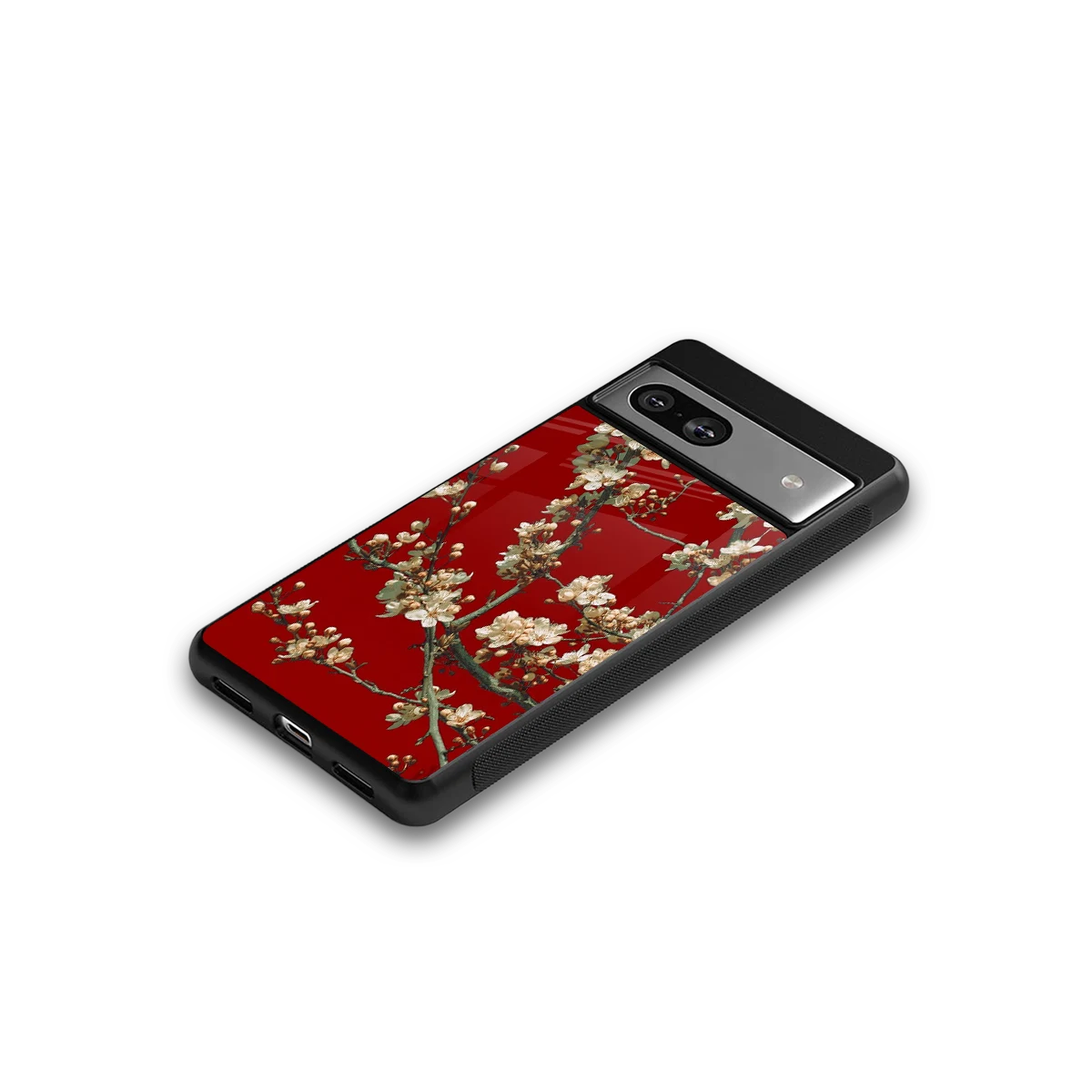 Scarlet Petals google pixel 7a mobile cover | shockproof glass phone case
