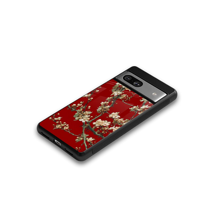 Scarlet Petals google pixel 7a mobile cover | shockproof glass phone case