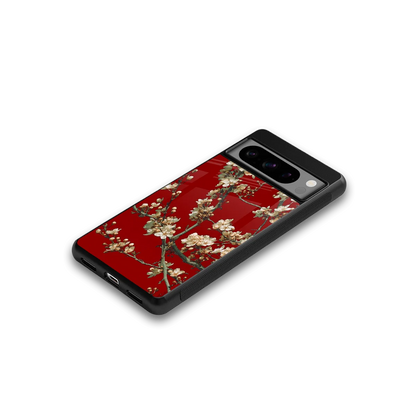 Scarlet Petals google pixel 8 pro mobile cover | shockproof glass phone case