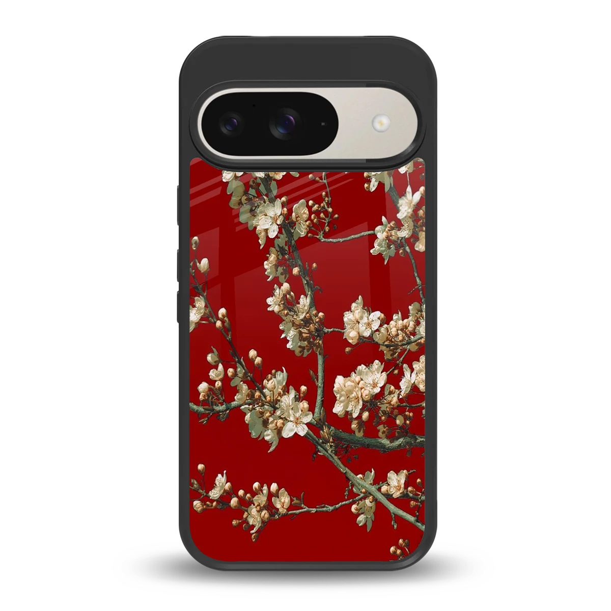 Scarlet Petals back phone cover | glass case for google pixel 9