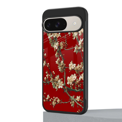Scarlet Petals google pixel 9 mobile cover | shockproof glass phone case