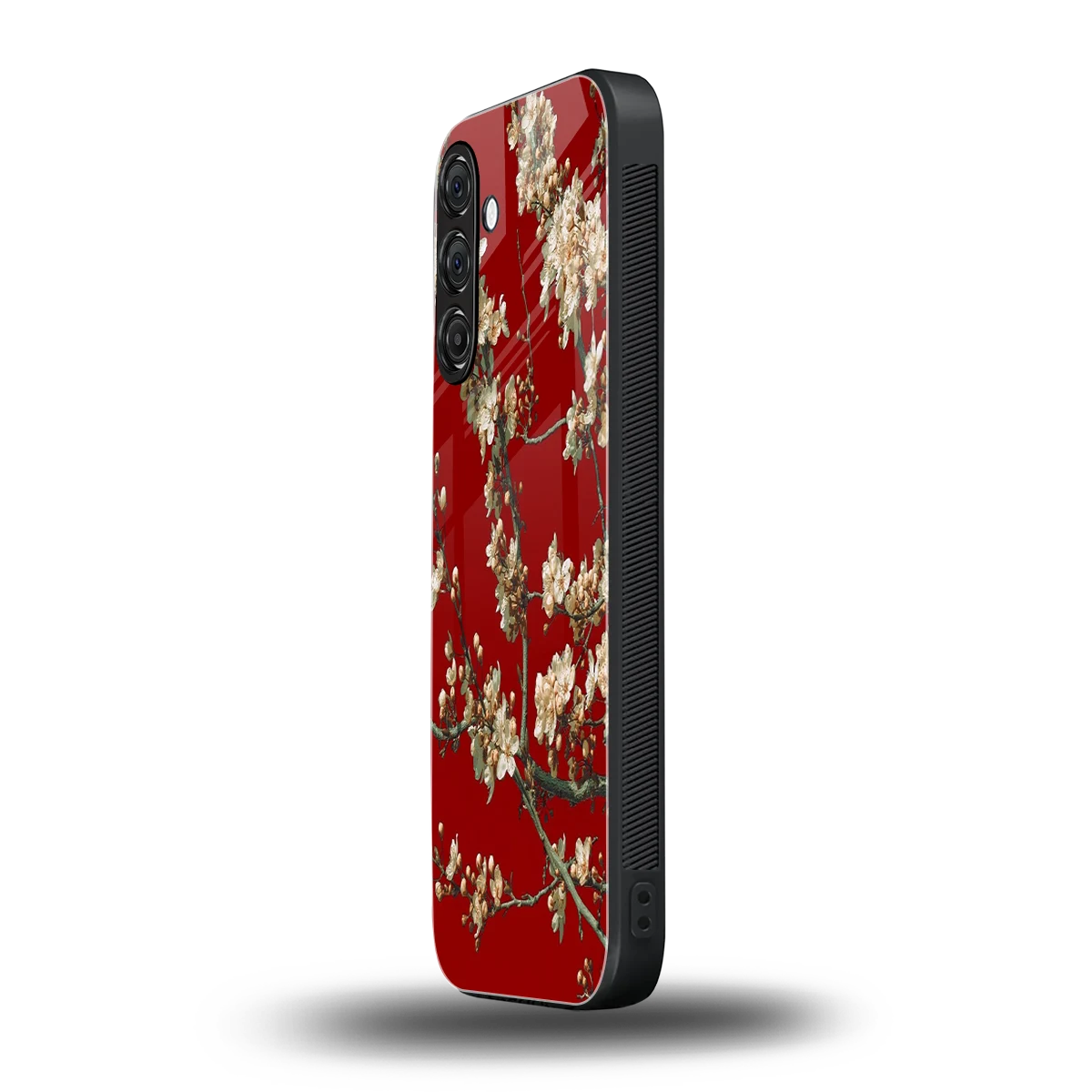Scarlet Petals samsung galaxy a55 5g mobile cover | shockproof glass phone case