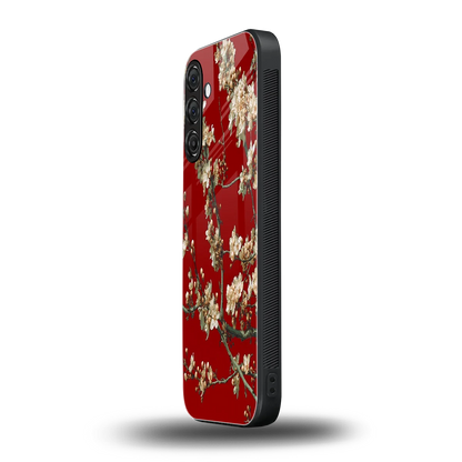 Scarlet Petals samsung galaxy a55 5g mobile cover | shockproof glass phone case