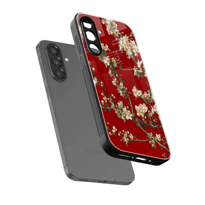Scarlet Petals sleek samsung galaxy a17 5g cover with tempered glass back and TPU edges