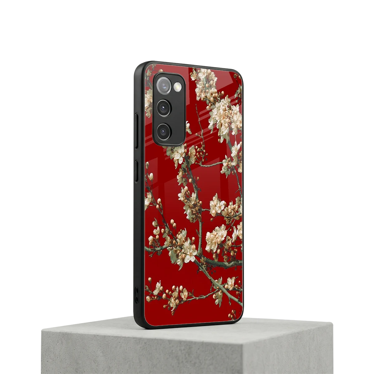 Scarlet Petals samsung galaxy s20 fe mobile cover | shockproof glass phone case