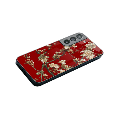 Scarlet Petals stylish phone case for samsung galaxy s22 | glossy glass and slim fit