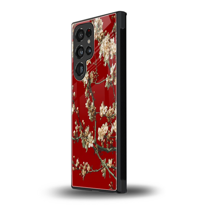 Scarlet Petals samsung galaxy s24 ultra mobile cover | shockproof glass phone case