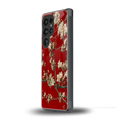 Scarlet Petals samsung galaxy s25 ultra mobile cover | shockproof glass phone case