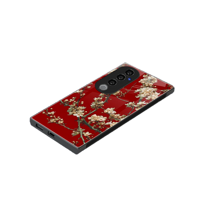 Scarlet Petals stylish phone case for vivo v40 pro | glossy glass and slim fit
