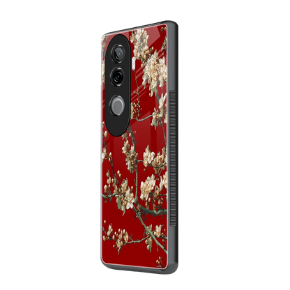 Scarlet Petals vivo v40e mobile cover | shockproof glass phone case