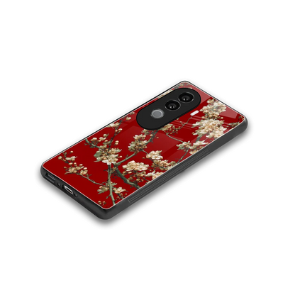 Scarlet Petals stylish phone case for vivo v40e | glossy glass and slim fit