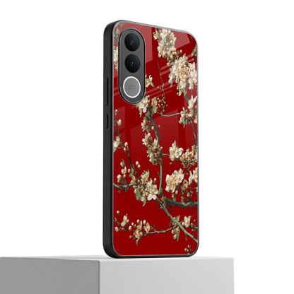 Scarlet Petals vivo v70 fe mobile cover | shockproof glass phone case