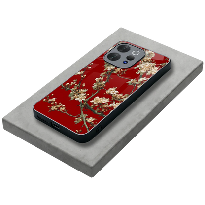Scarlet Petals stylish phone case for vivo v70 elite | glossy glass and slim fit
