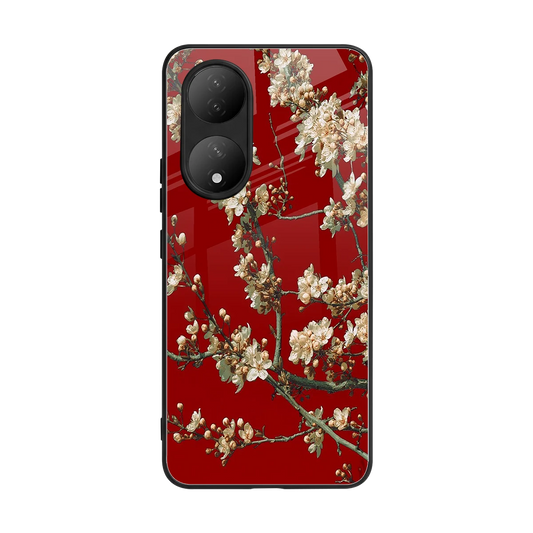 Scarlet Petals back phone cover | glass case for Vivo-y100
