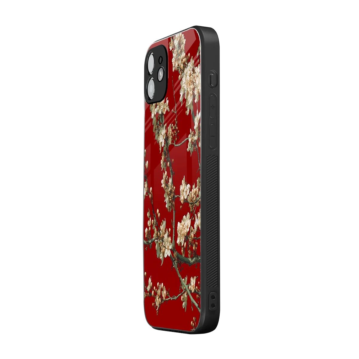 Scarlet Petals iphone 12 mobile cover | shockproof glass phone case