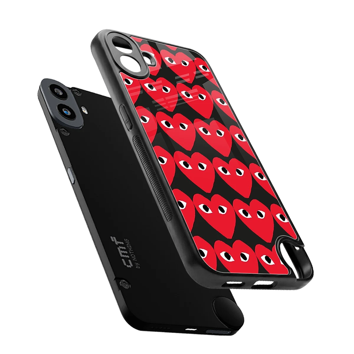 Scarlet Stare sleek cmf nothing phone 1 cover with tempered glass back and TPU edges