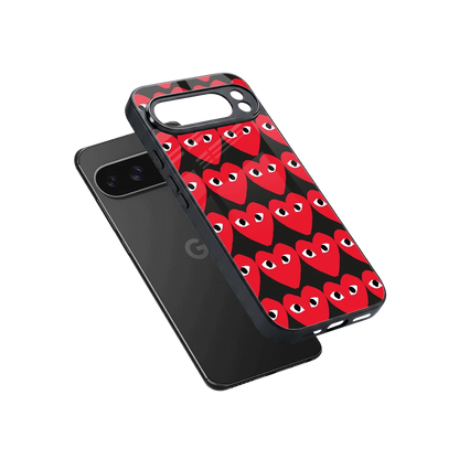Scarlet Stare sleek google pixel 10 pro xl cover with tempered glass back and TPU edges