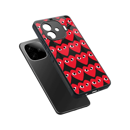 Scarlet Stare sleek iqoo neo 10r 5g cover with tempered glass back and TPU edges