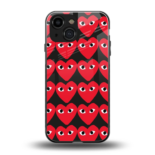 Scarlet Stare back phone cover | glass case for iphone 13 mini