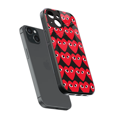 Scarlet Stare sleek iphone 13 cover with tempered glass back and TPU edges