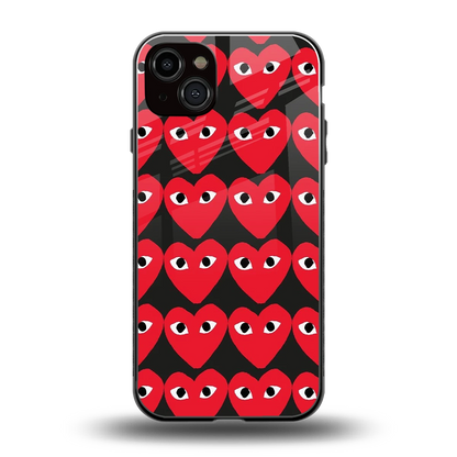 Scarlet Stare back phone cover | glass case for iphone 14 plus