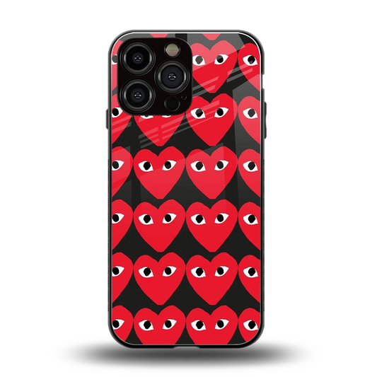 Scarlet Stare back phone cover | glass case for iphone 15 pro max