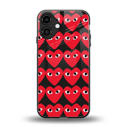 Scarlet Stare back phone cover | glass case for iphone 16 plus