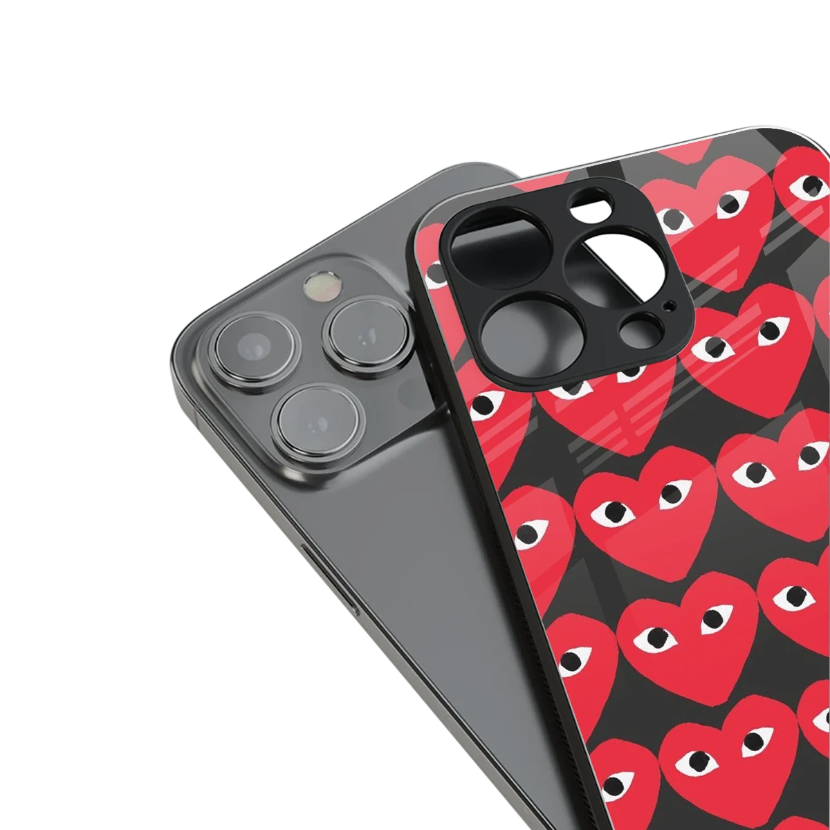 Scarlet Stare stylish phone case for iphone 15 pro | glossy glass and slim fit