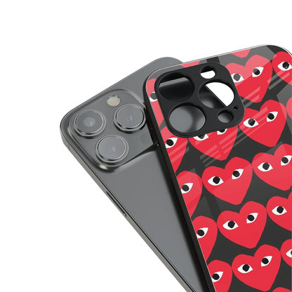 Scarlet Stare stylish phone case for iphone 15 | glossy glass and slim fit