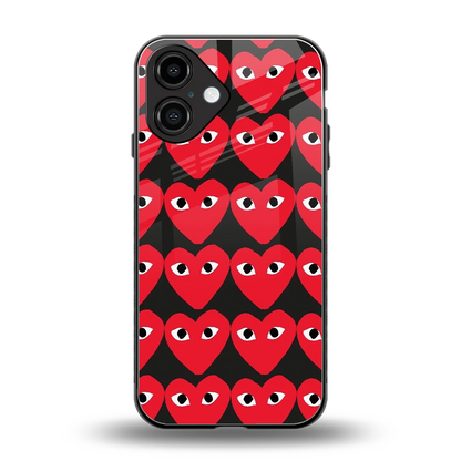 Scarlet Stare back phone cover | glass case for iphone 16