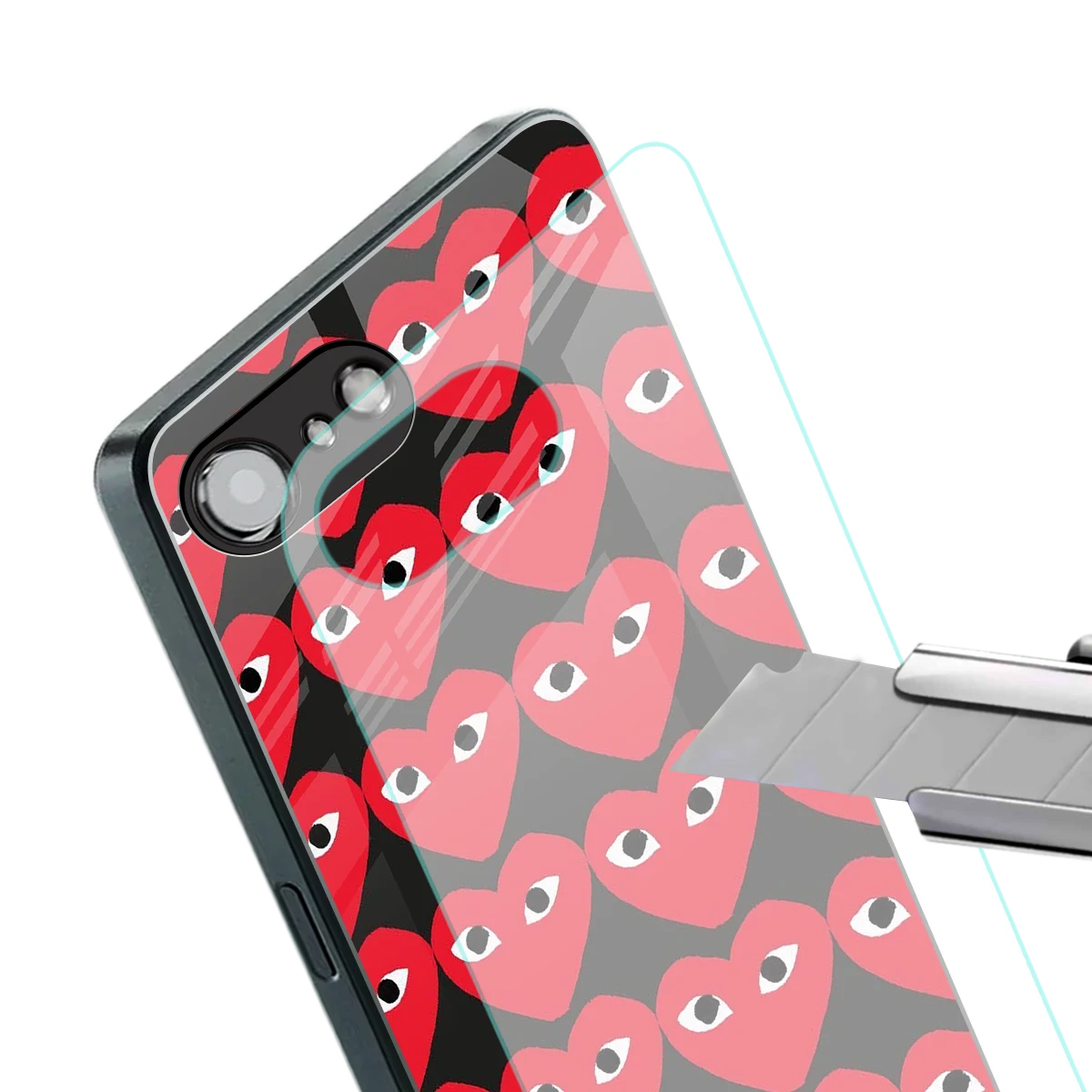 Scarlet Stare stylish phone case for iphone 17e | glossy glass and slim fit