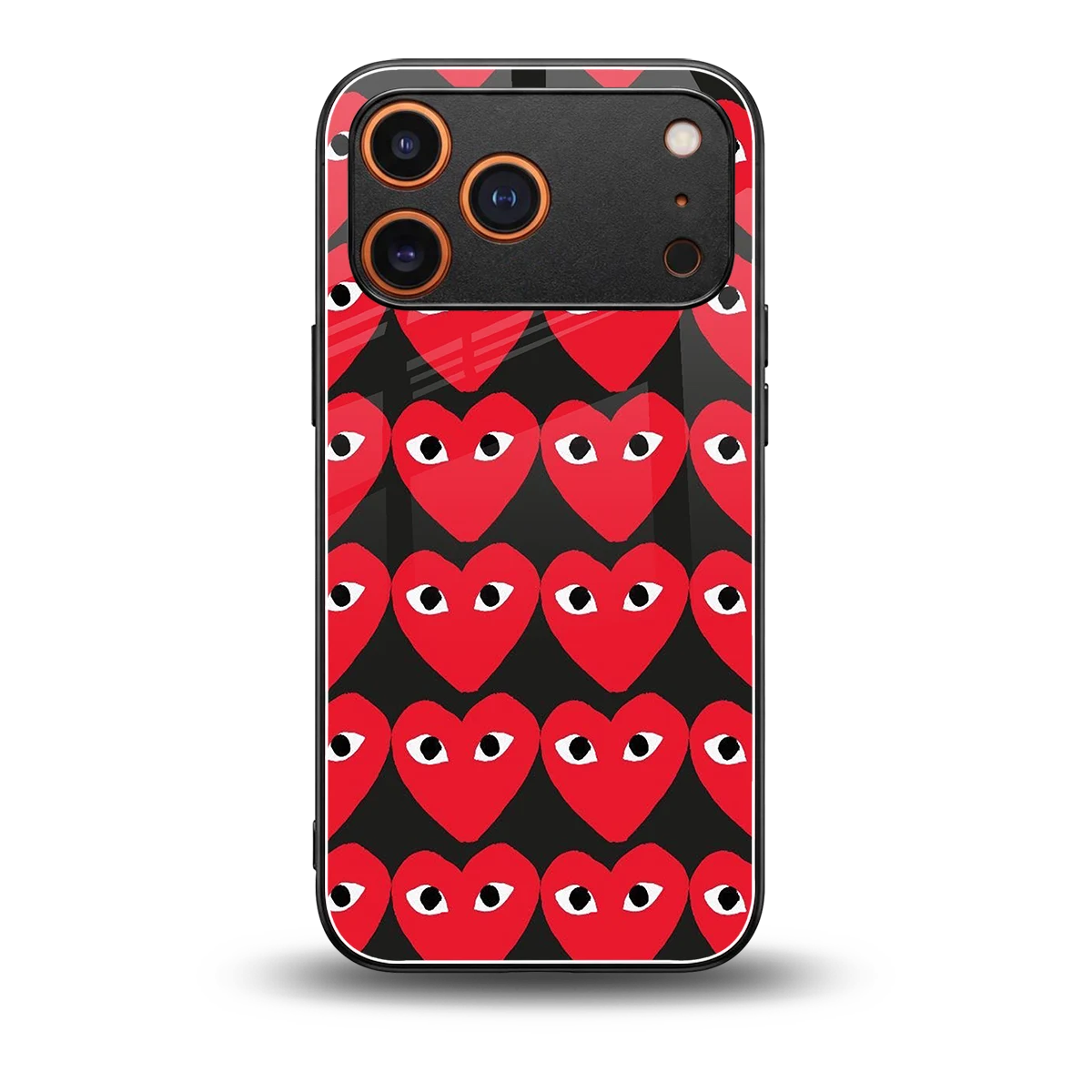 Scarlet Stare back phone cover | glass case for iphone 17 pro
