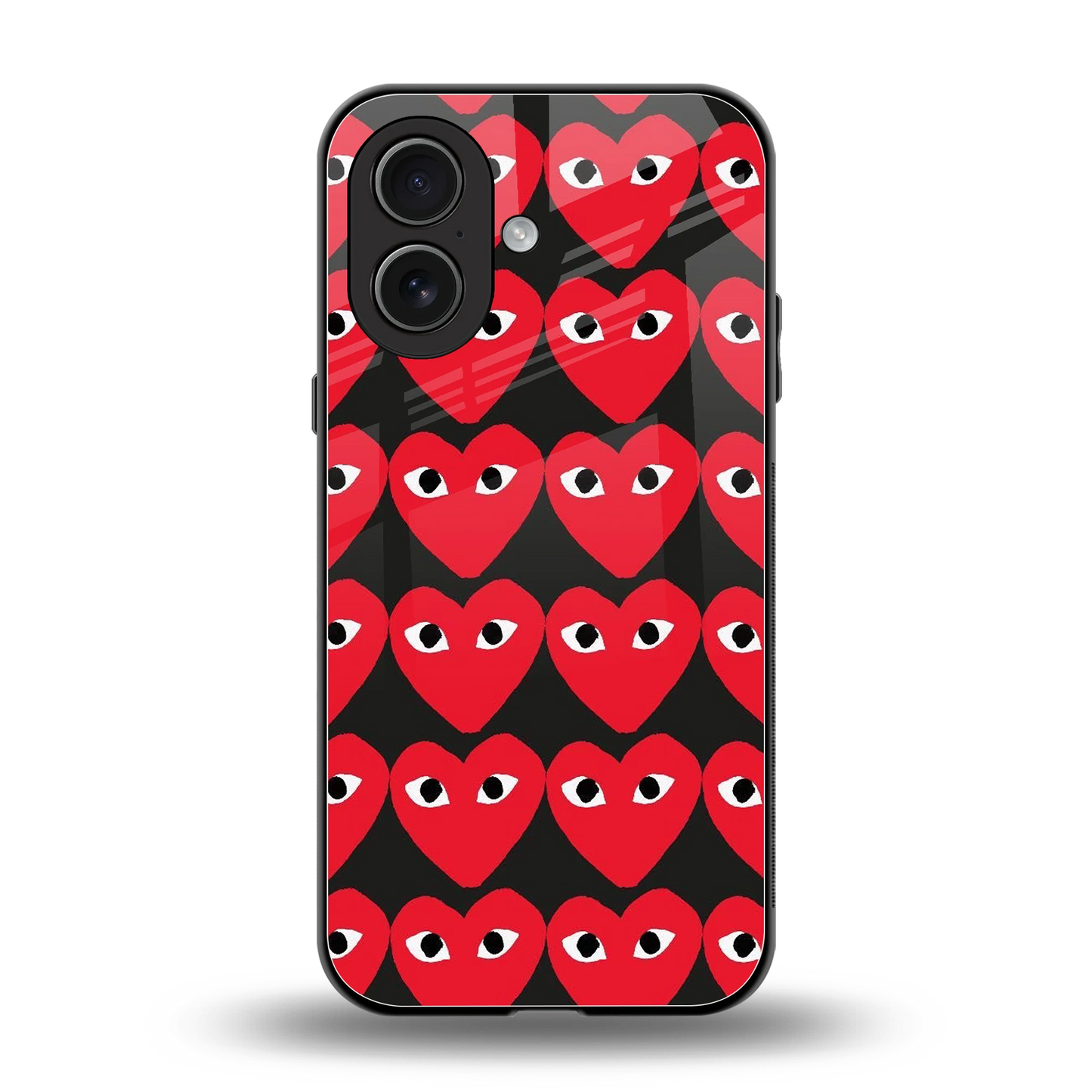 Scarlet Stare back phone cover | glass case for iphone 17