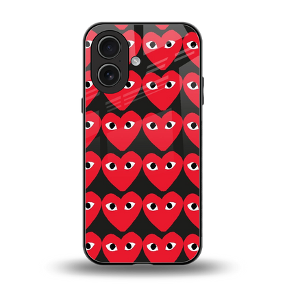 Scarlet Stare back phone cover | glass case for iphone 17