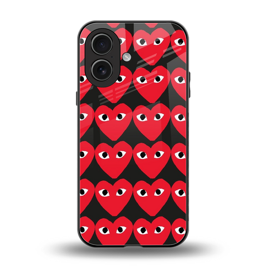 Scarlet Stare back phone cover | glass case for iphone 17