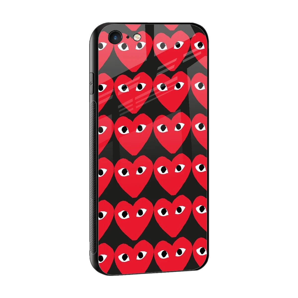 Scarlet Stare sleek iphone 6s plus cover with tempered glass back and TPU edges