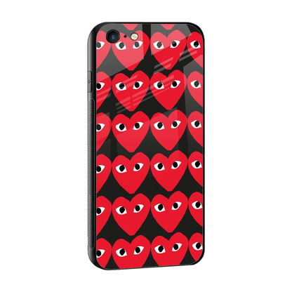 Scarlet Stare sleek iphone 6s plus cover with tempered glass back and TPU edges