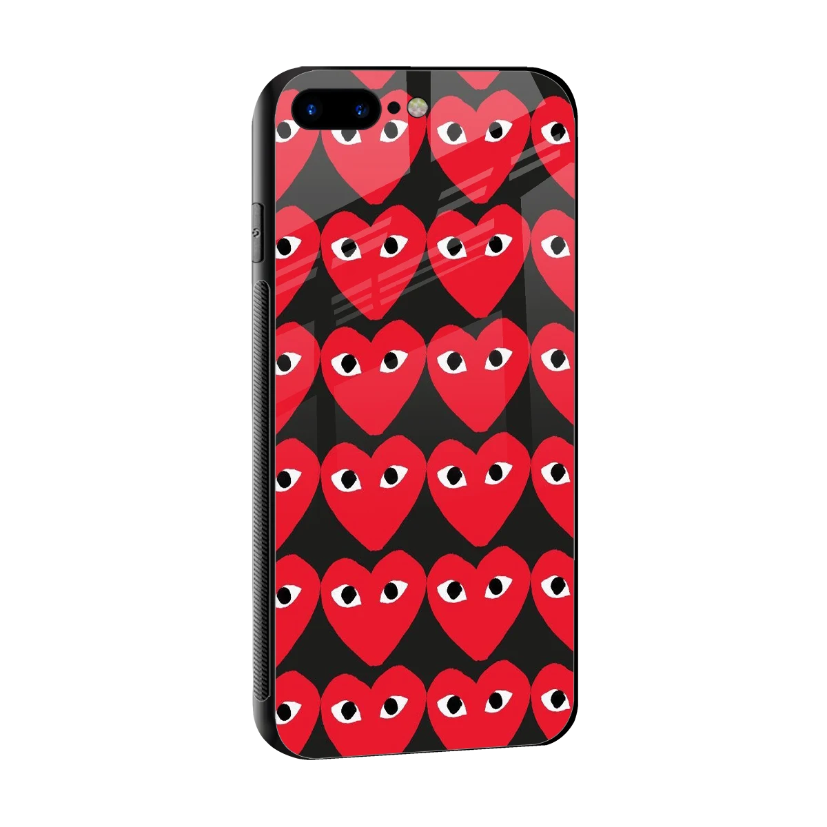 Scarlet Stare sleek iphone 8 plus cover with tempered glass back and TPU edges