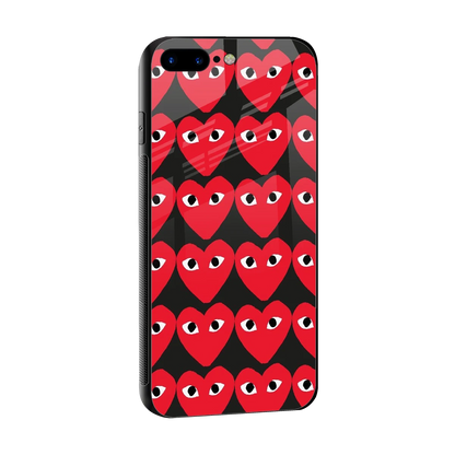 Scarlet Stare sleek iphone 8 plus cover with tempered glass back and TPU edges
