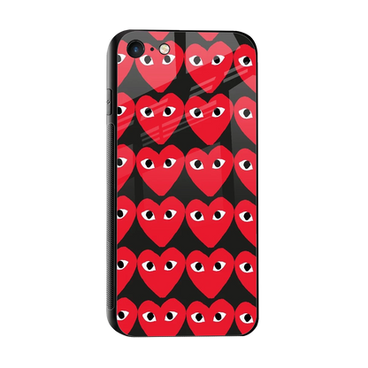 Scarlet Stare sleek iphone 7 cover with tempered glass back and TPU edges