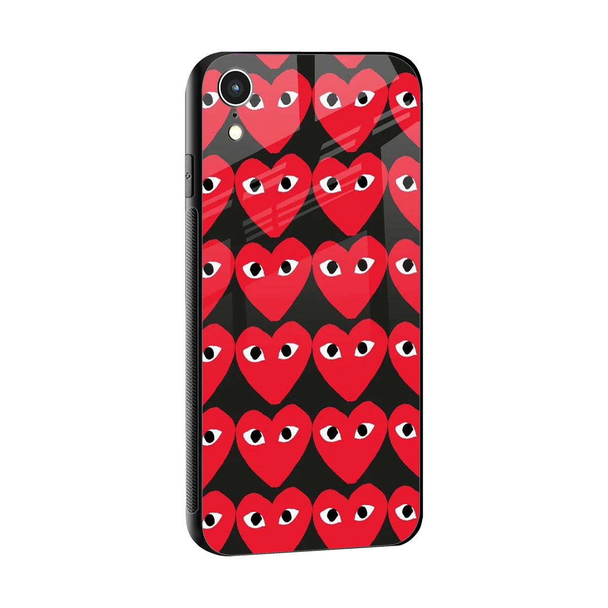 Scarlet Stare sleek iphone xr cover with tempered glass back and TPU edges