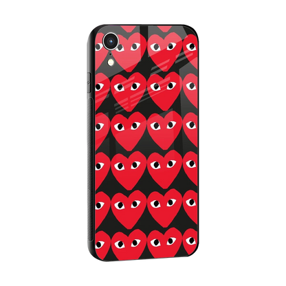 Scarlet Stare sleek iphone xr cover with tempered glass back and TPU edges