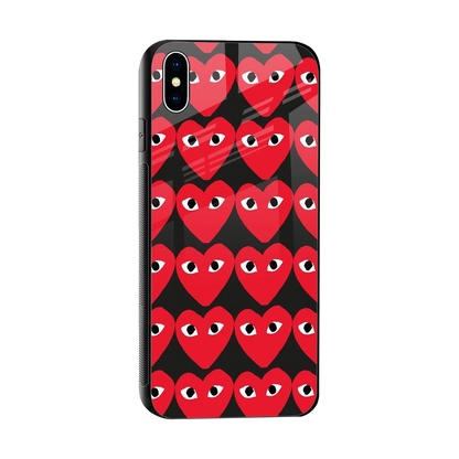 Scarlet Stare sleek iphone xs max cover with tempered glass back and TPU edges