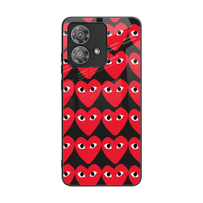 Scarlet Stare back phone cover | glass case for motorola edge 40 neo 5g