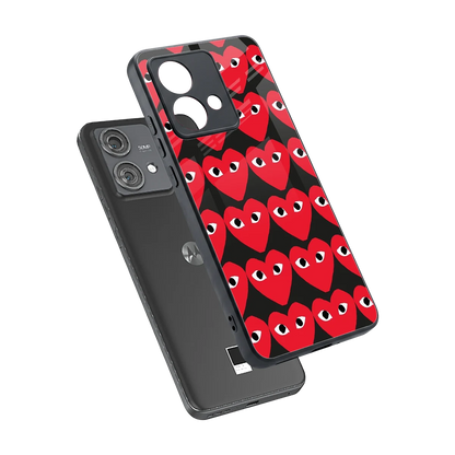 Scarlet Stare sleek motorola edge 40 neo 5g cover with tempered glass back and TPU edges